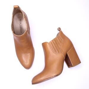 KELSI DAGGER Brooklyn West Ankle Boot Sienna Heeled Leather Chelsea Women's 6